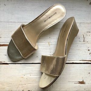 Bandolino "Golden Key" Slip On Single Strap Wedge